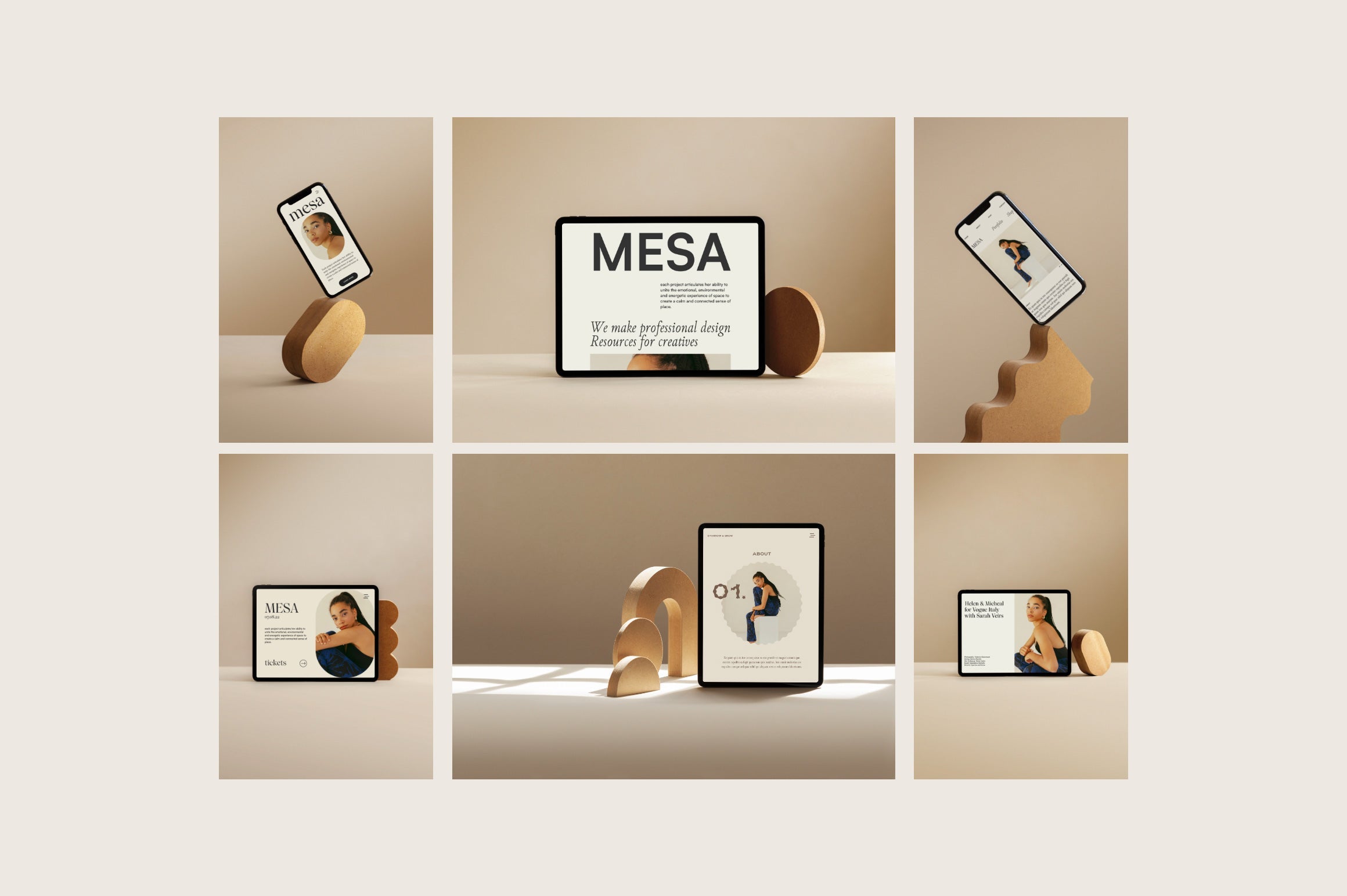 Mesa - Digital Devices Mockups