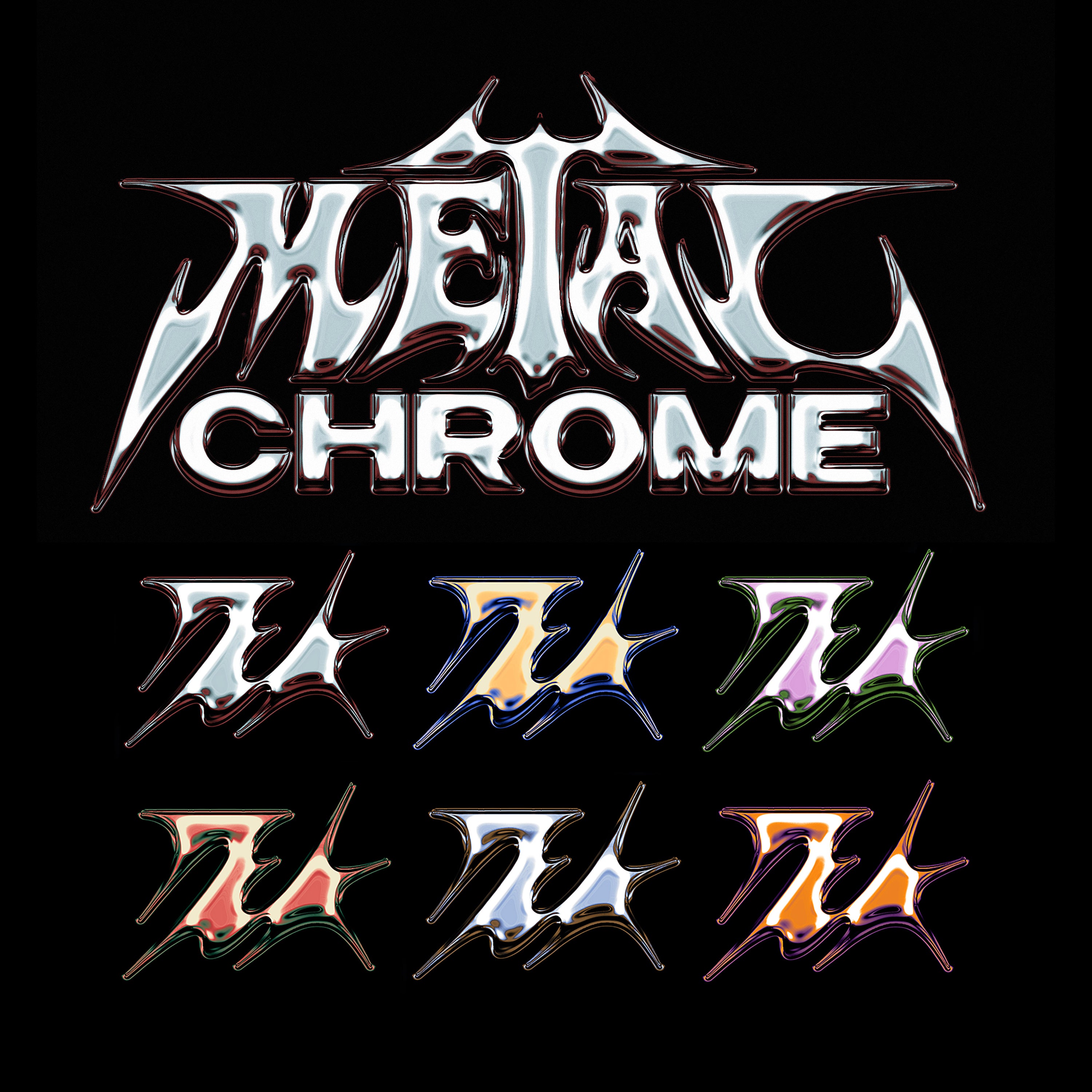 Metal Chrome Text & Logo Effect