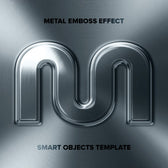 Metal Emboss Logo Effect