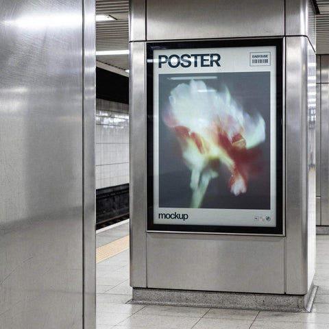 Metro Station Poster Mockup