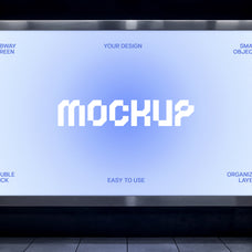 Metro Station Screen Mockup