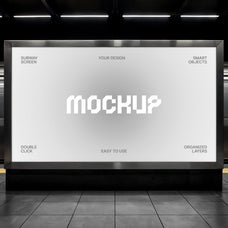 Metro Station Screen Mockup