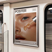 Metro Train Poster Mockup