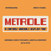 Metrole – Contrast Variable Display Font