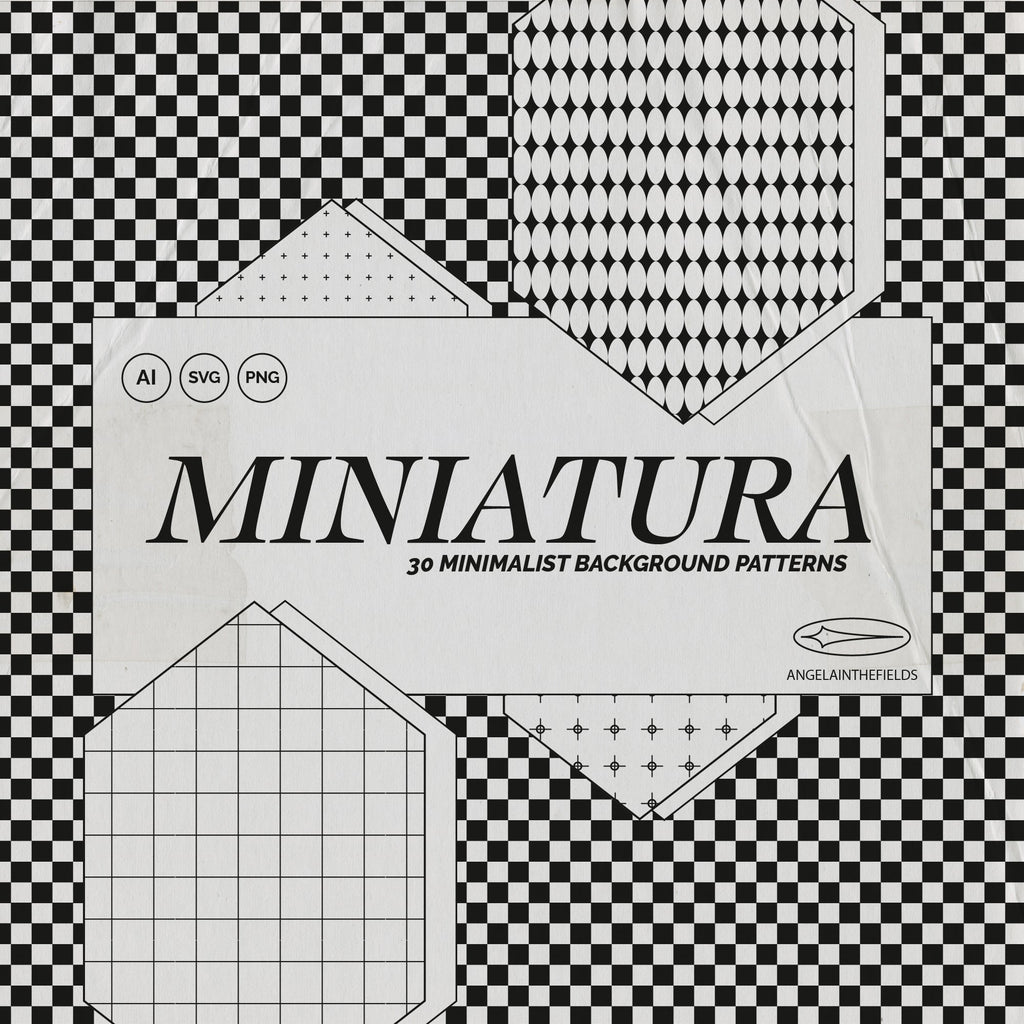Micro Vector Pattern Set by angelainthefields