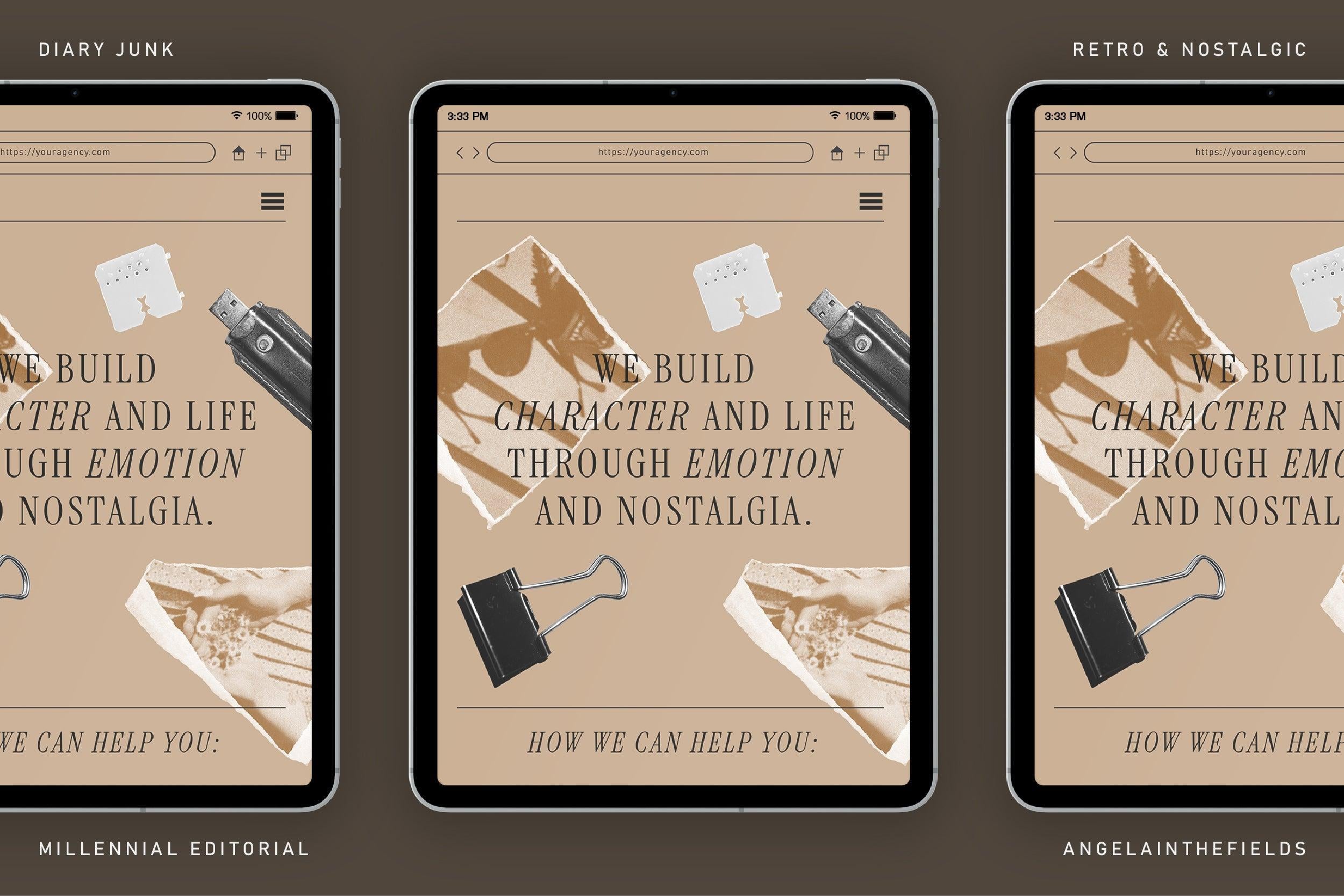 MILLENNIAL JUNK Retro Collage Kit