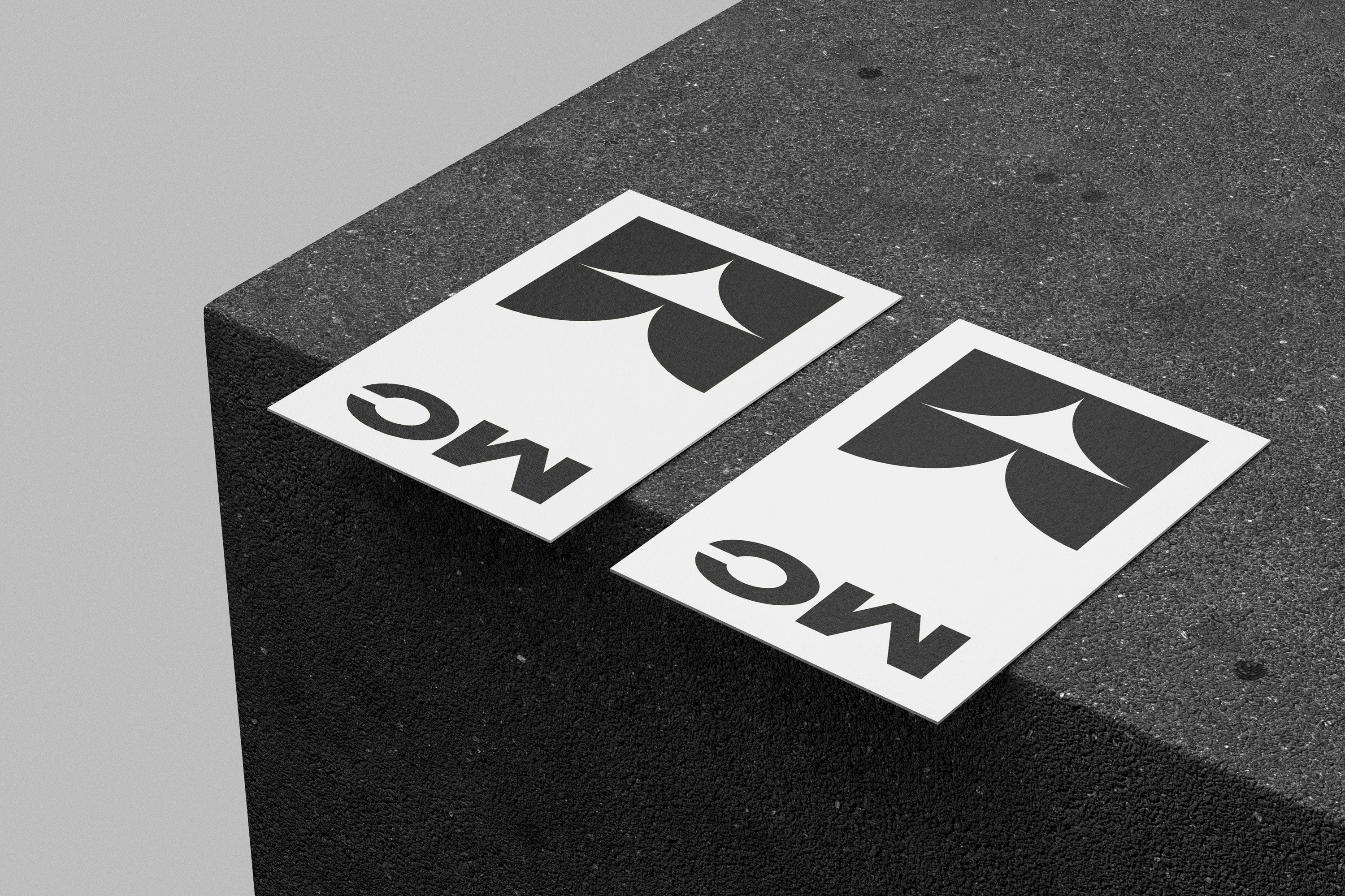 Minimalist 85x55 Double Card Mockup