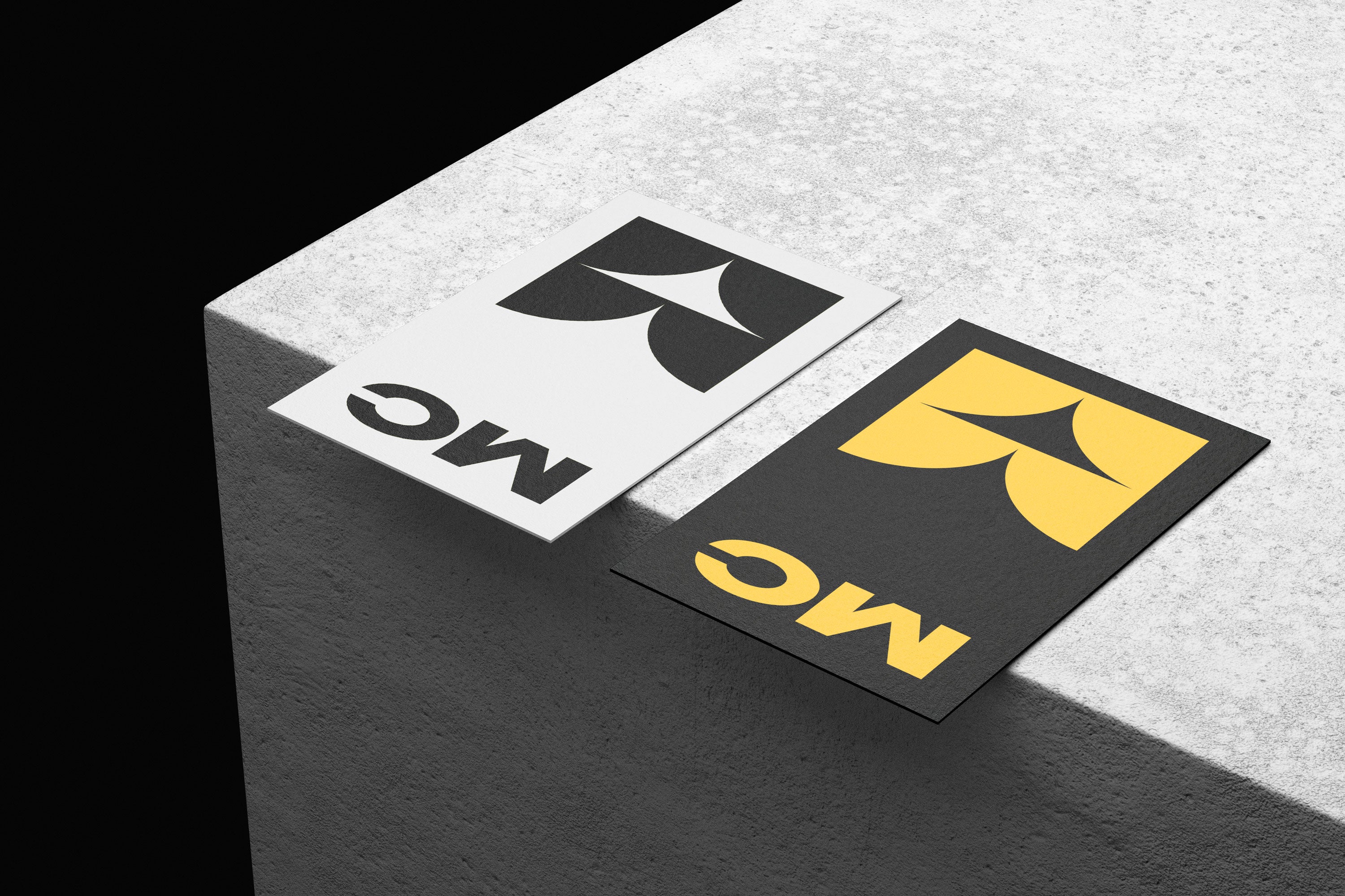 Minimalist 85x55 Double Card Mockup