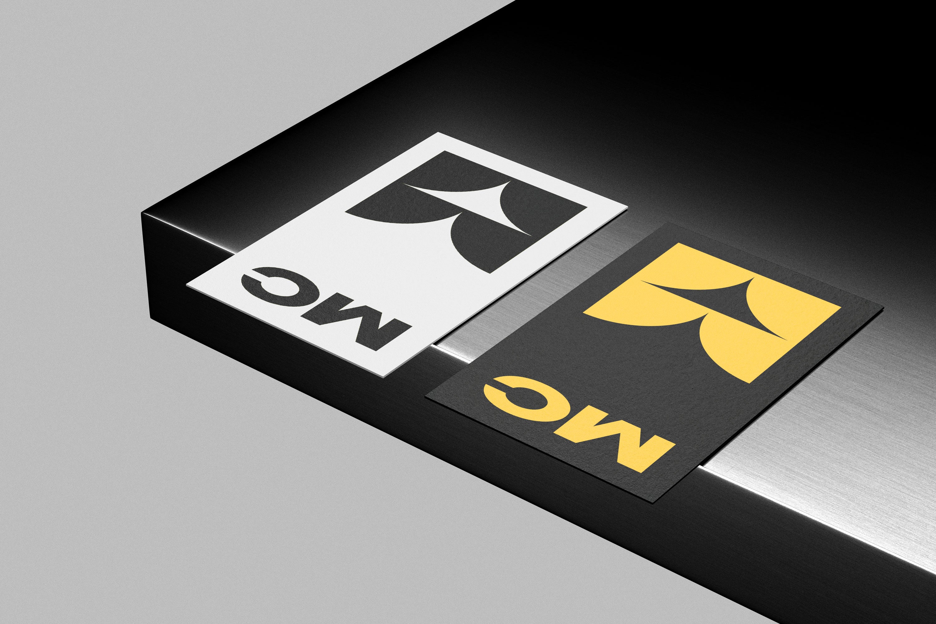 Minimalist 85x55 Double Card Mockup