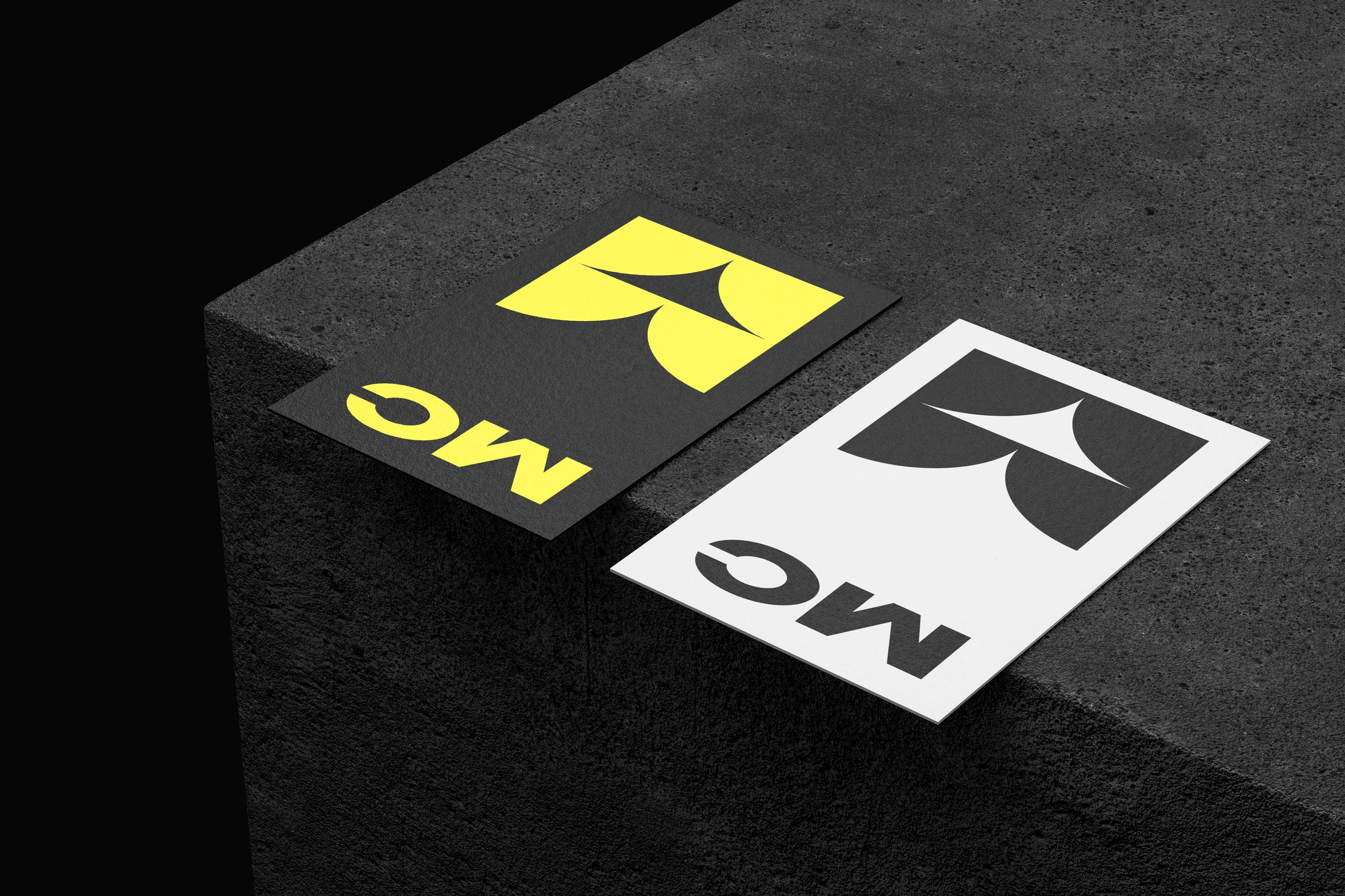 Minimalist 85x55 Double Card Mockup