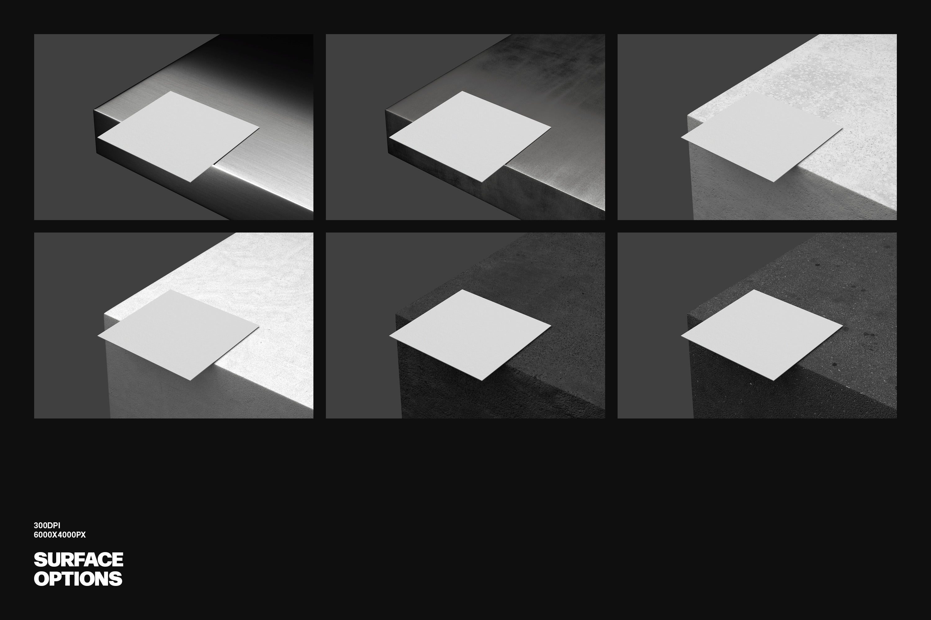 Minimalist Square Card Mockup