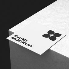 Minimalist Square Card Mockup