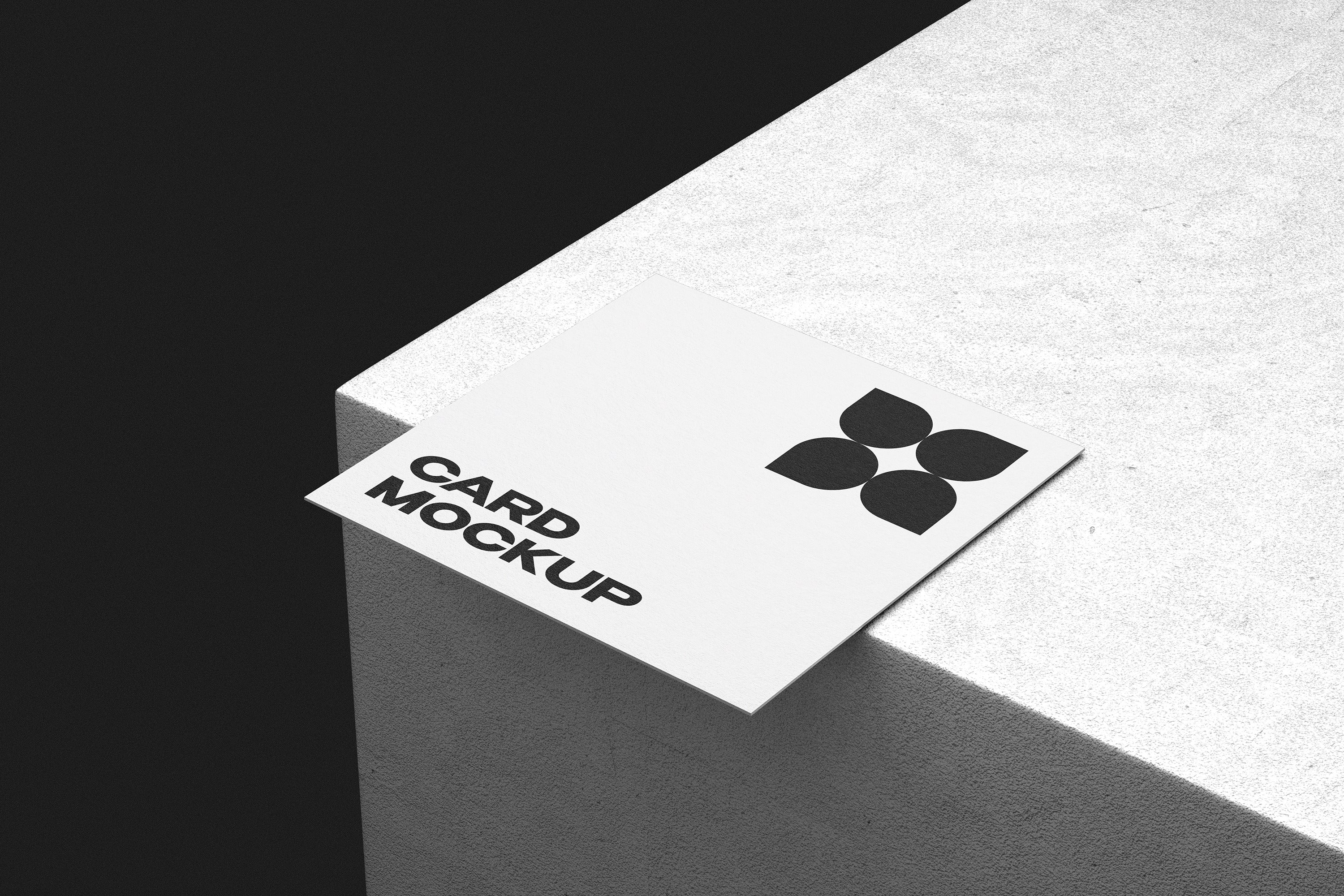 Minimalist Square Card Mockup