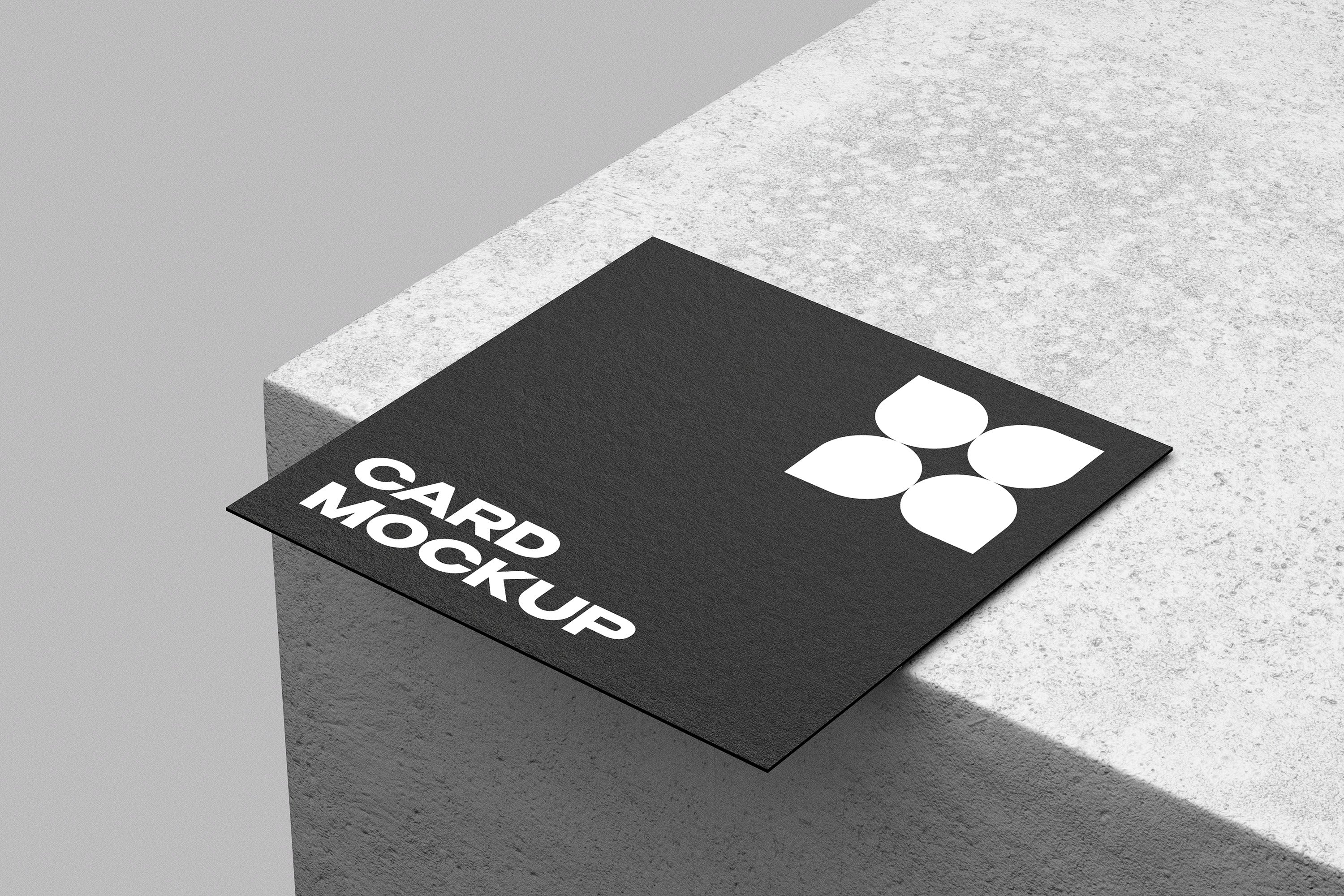 Minimalist Square Card Mockup