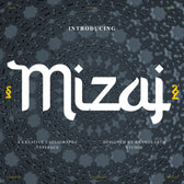 Mizaj Creative Calligraphy Typeface Font