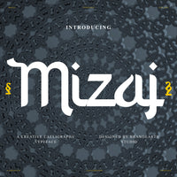 Mizaj Creative Calligraphy Typeface Font