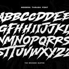 Modern Thrash Font
