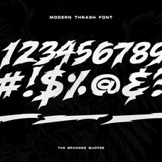 Modern Thrash Font
