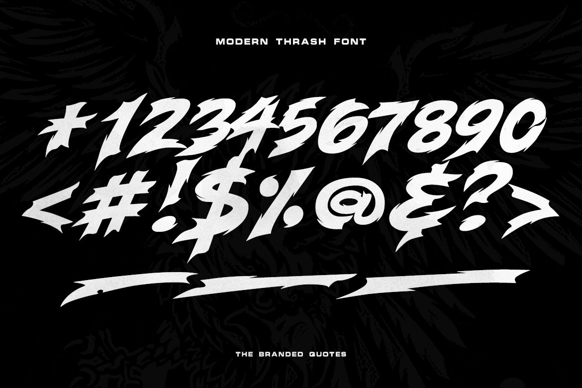 Modern Thrash Font
