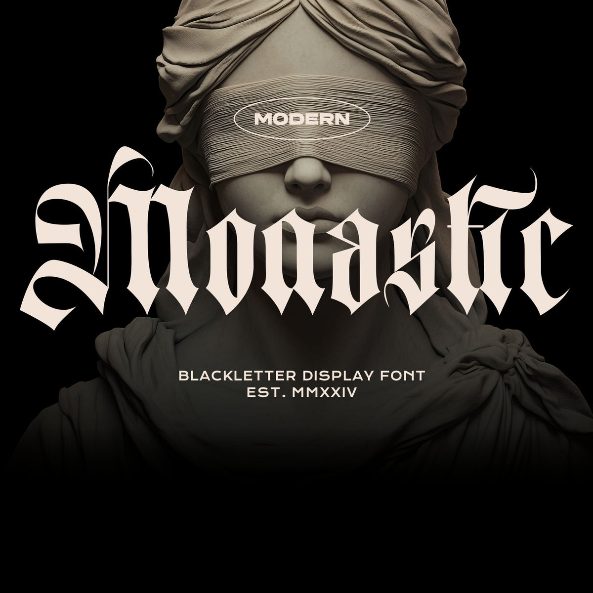 Monastic - Gothic Blackletter Font by Imoodev, preview 1