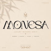 MONESA Font – Luxury Modern Serif Typeface