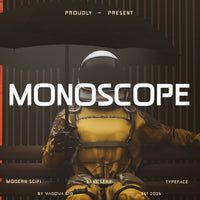 Monoscope Modern Scifi Typeface Font