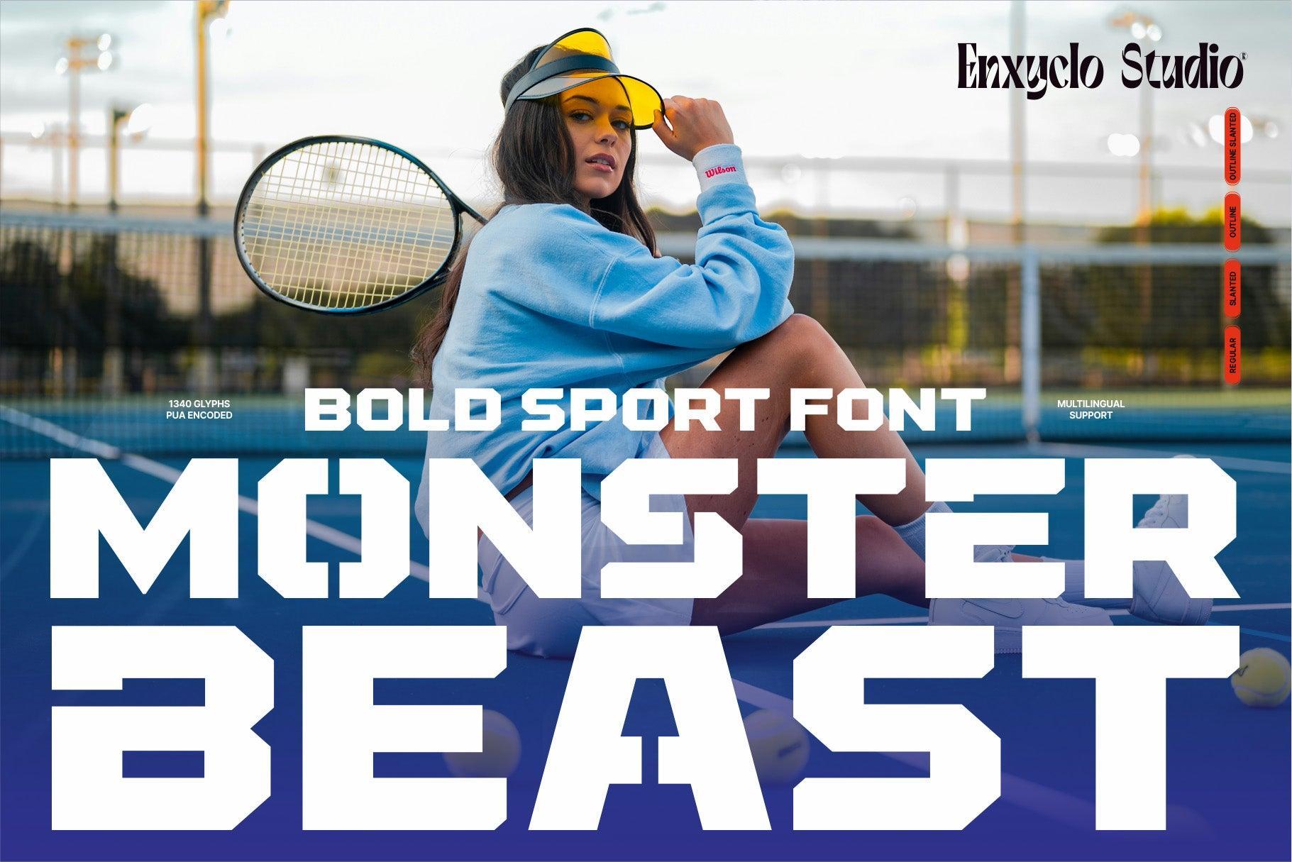Monster Beast - Sport Font