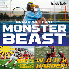 Monster Beast - Sport Font