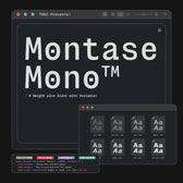 Montase Mono — Monospaced Typeface
