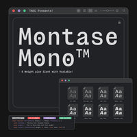 Montase Mono — Monospaced Typeface