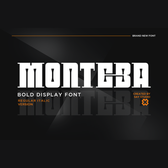 Monteba – Bold Condensed Display Font