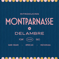 Montparnasse & Delambre: Art Deco Font Duo