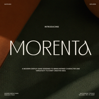 Morenta - Stylish Modern Sans Serif Font