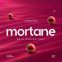 Mortane - Modern Inktrap Sans Serif Font