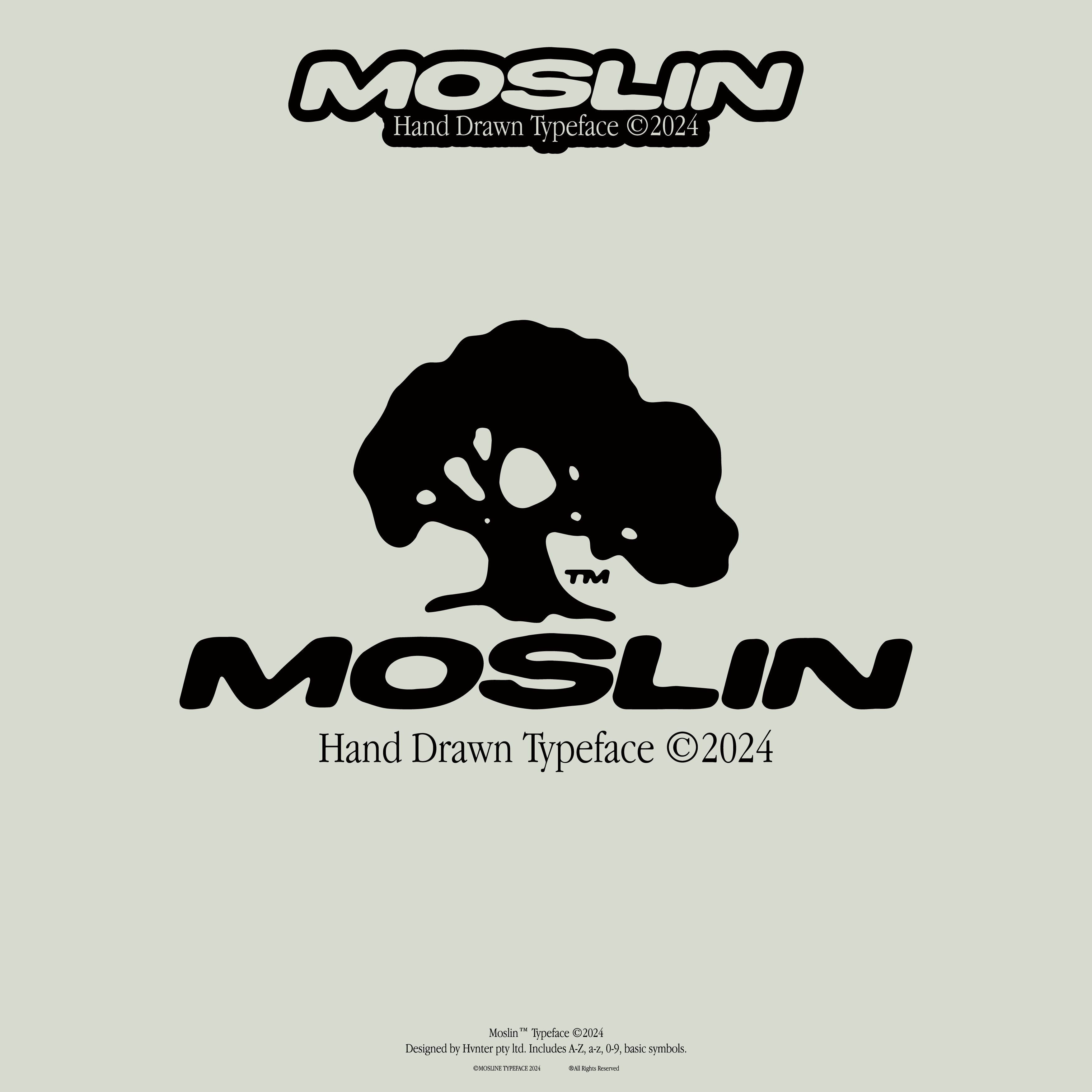 Moslin Typeface