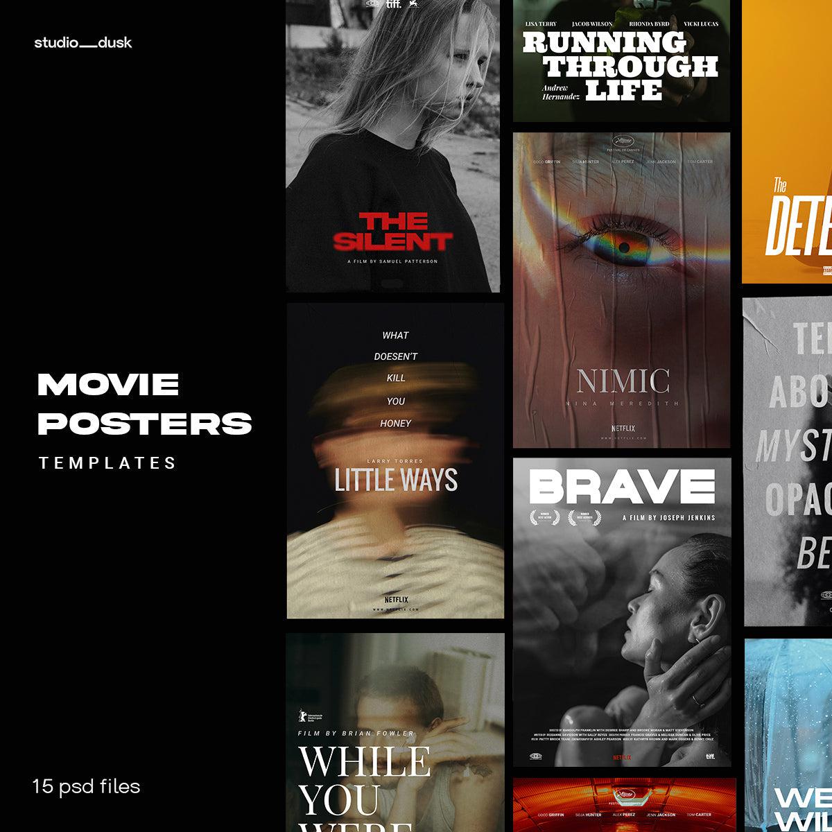Template Movie Poster How To Make A Movie Poster With An Easy Yet