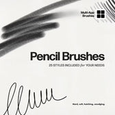 Multi-App Basic Pencil Brushes