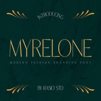 Myrelone Modern Fashion Branding Font
