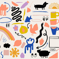 Naive Art Clipart + Posters