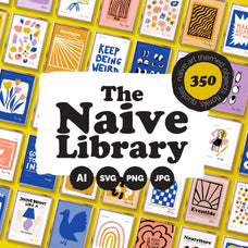 Naive Art Clipart + Posters
