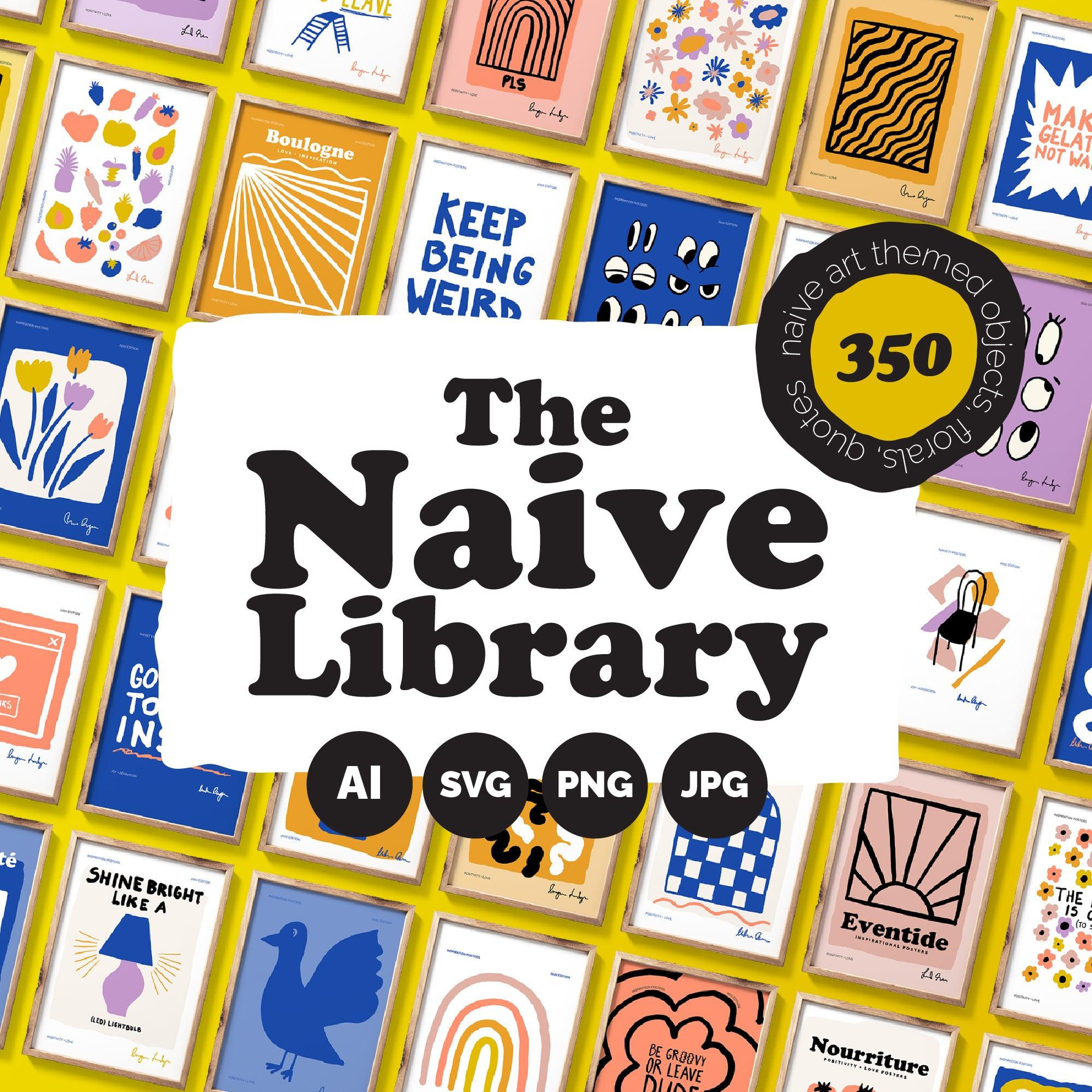 Naive Art Clipart + Posters