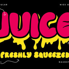Nasty Habit - A Bubble Font that’s Naughty or Nice!