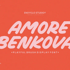 NCL AMORE BENKOVA - Bold Brush Playful Display Font