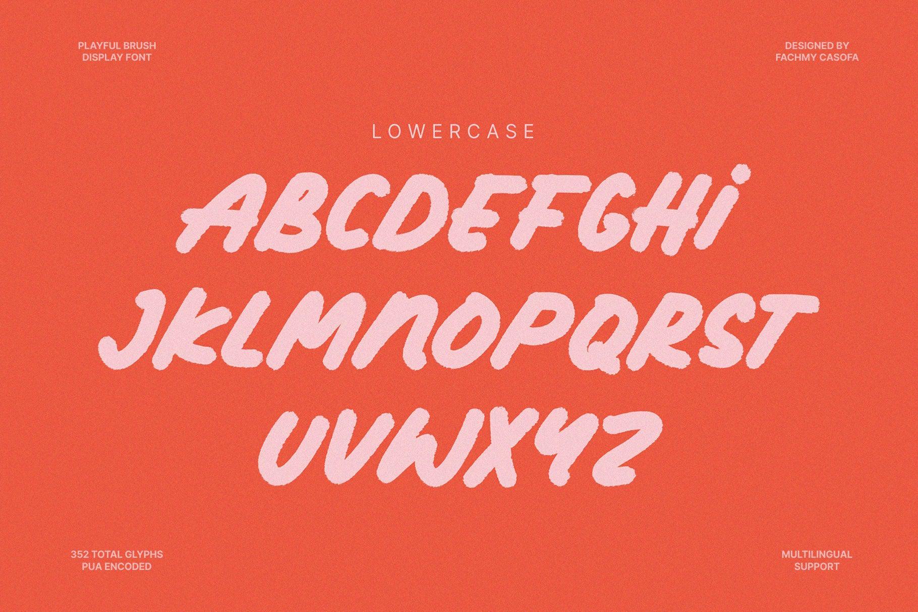 NCL AMORE BENKOVA - Bold Brush Playful Display Font