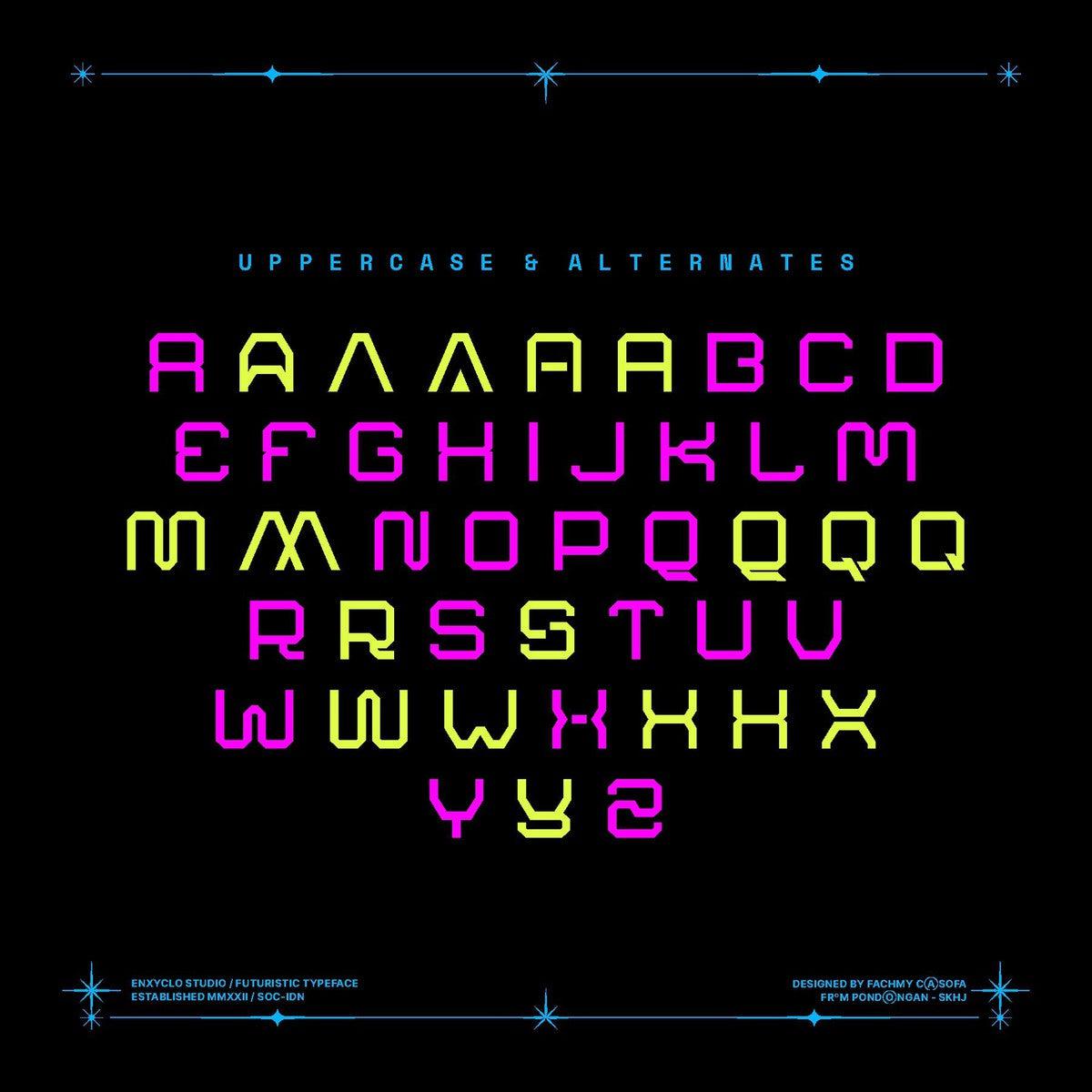NCL ARSEGZONE - Modern Futuristic Font