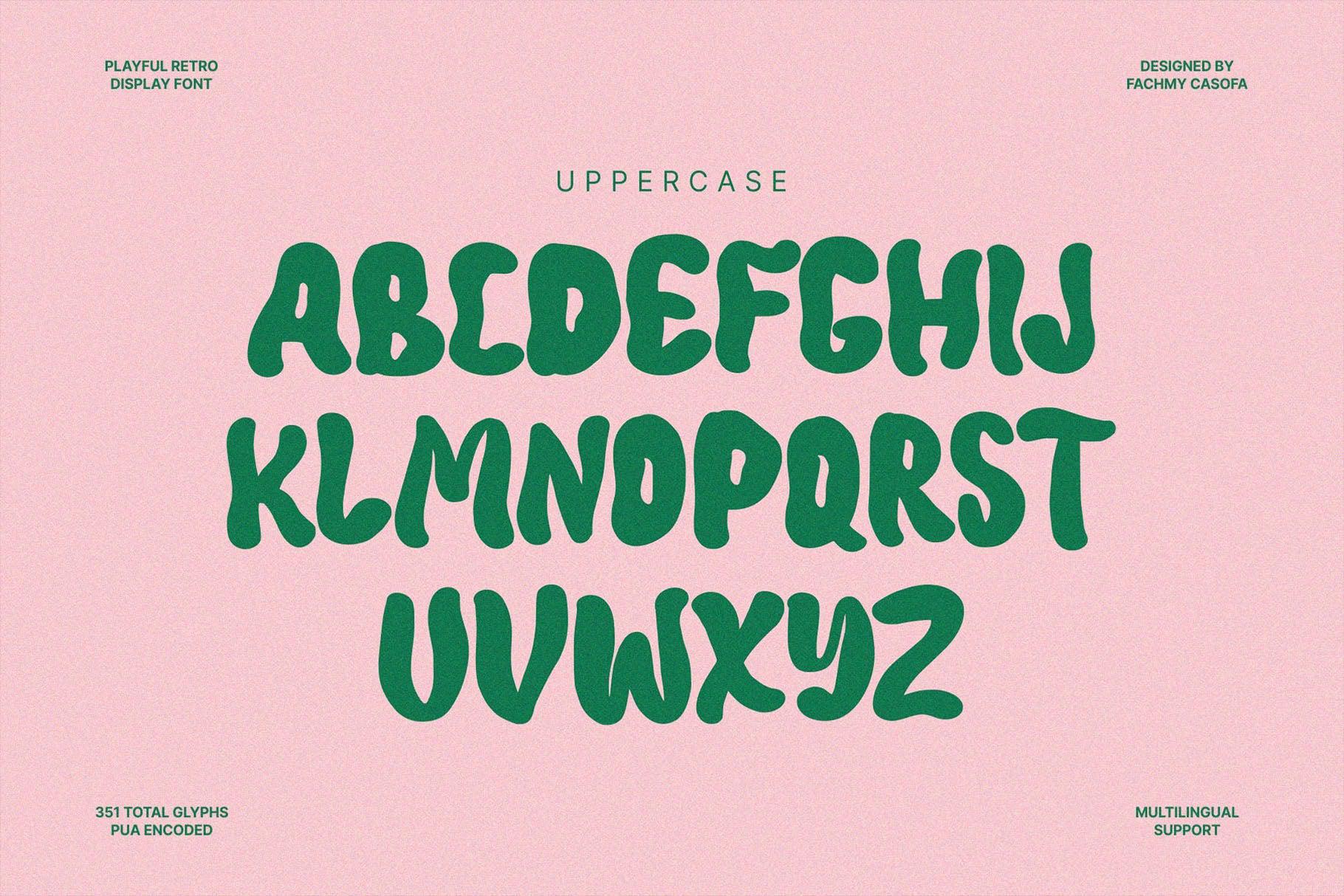 NCL Benodes Unique - Playful Retro Display Font