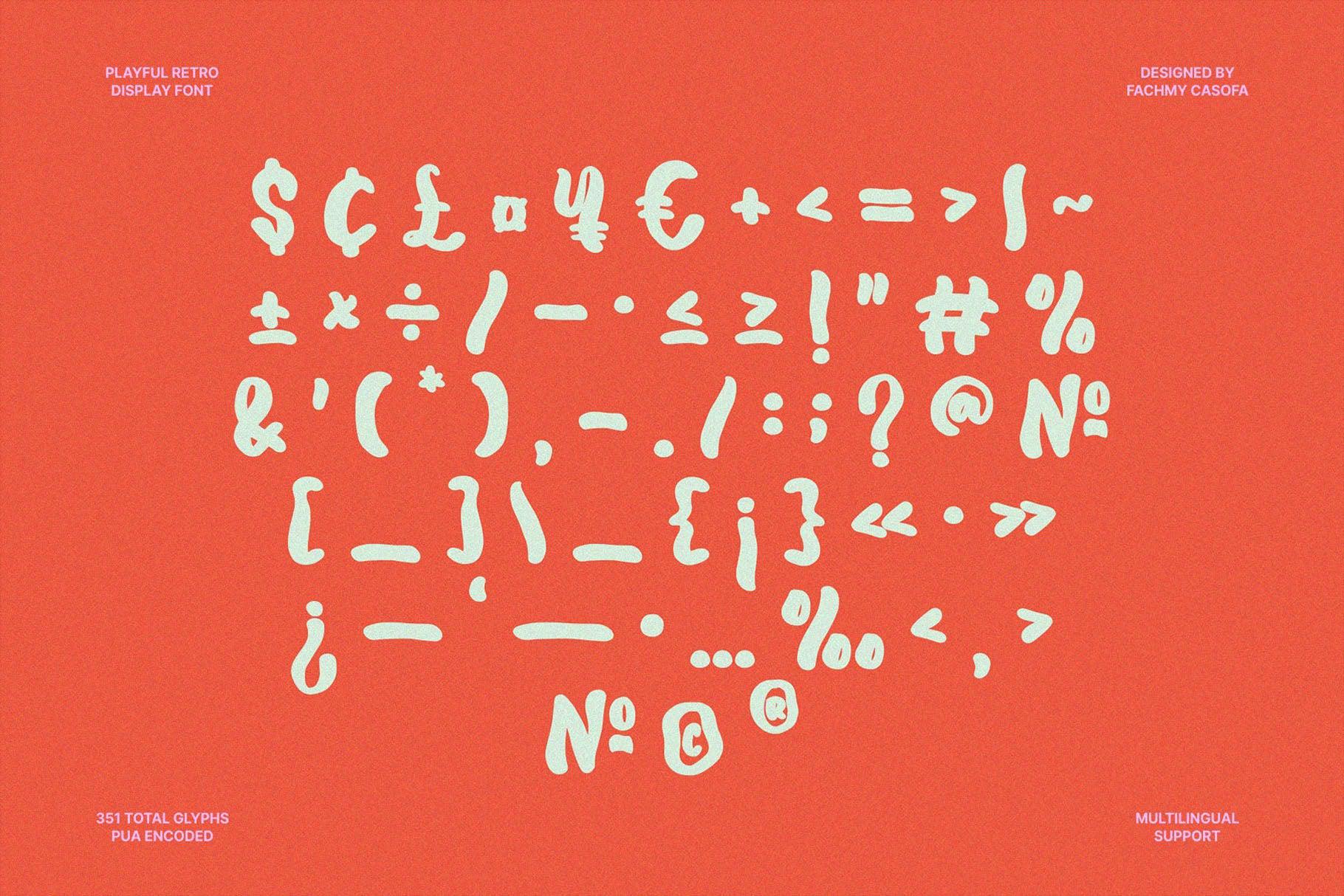 NCL Benodes Unique - Playful Retro Display Font