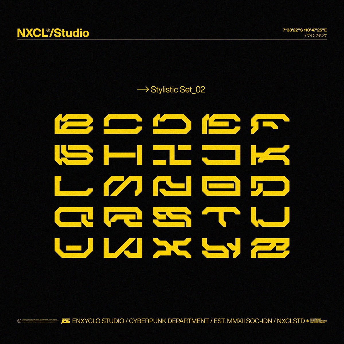 NCL BRAYQOSE - Cyberpunk Futuristic Font