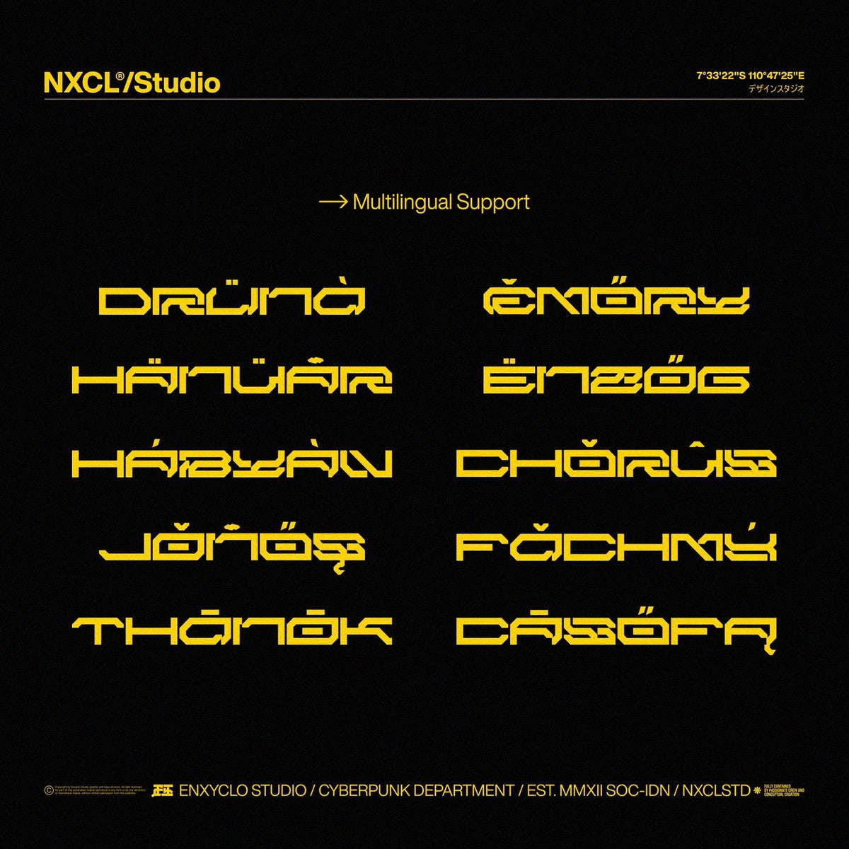 NCL BRAYQOSE - Cyberpunk Futuristic Font