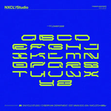 NCL BRAYQOSE EXPANDED - Cyberpunk Futuristic Font